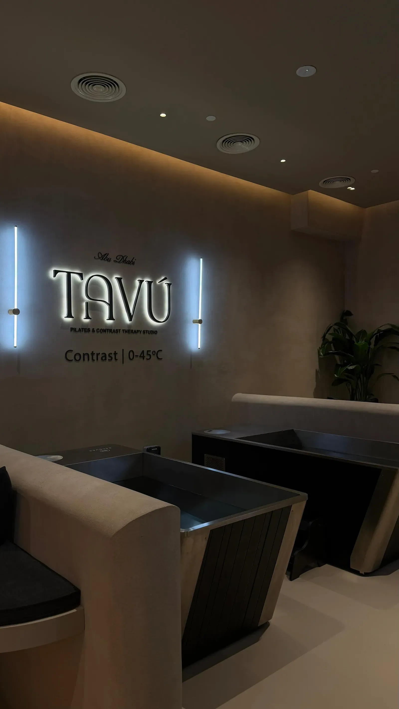 Ice bath at TAVÚ Studio